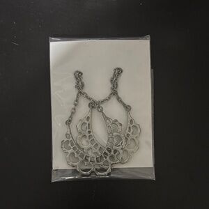 Elegant Silver Statement Necklace